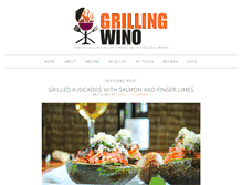 Tablet Screenshot of grillingwino.com